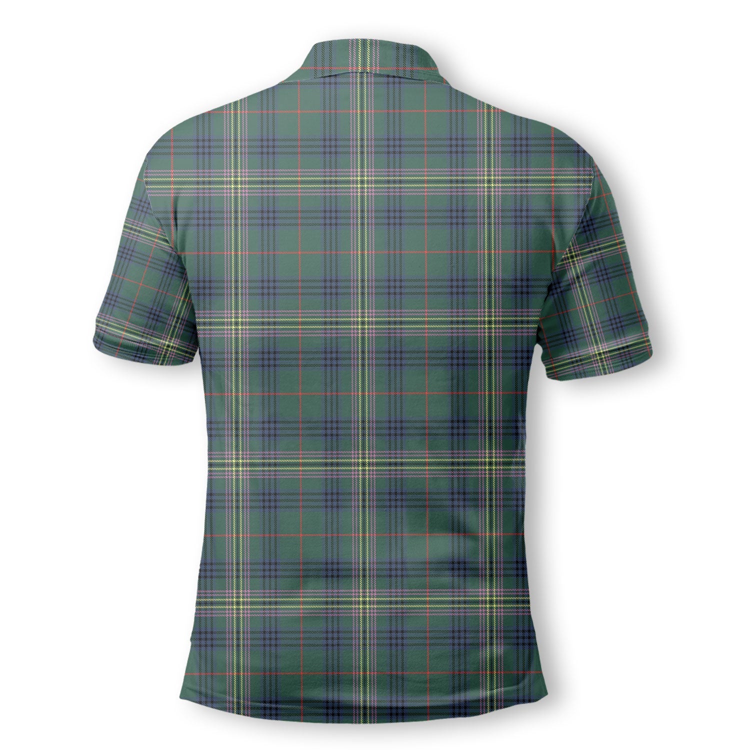 Clan Kennedy Tartan Men Polo Shirt Crest And Plaid Basic Style