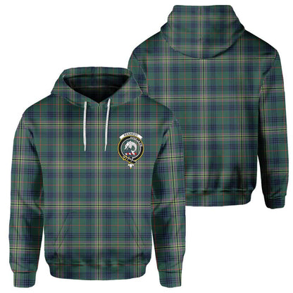 Clan Kennedy Tartan Women Hoodie Crest And Plaid Basic Style