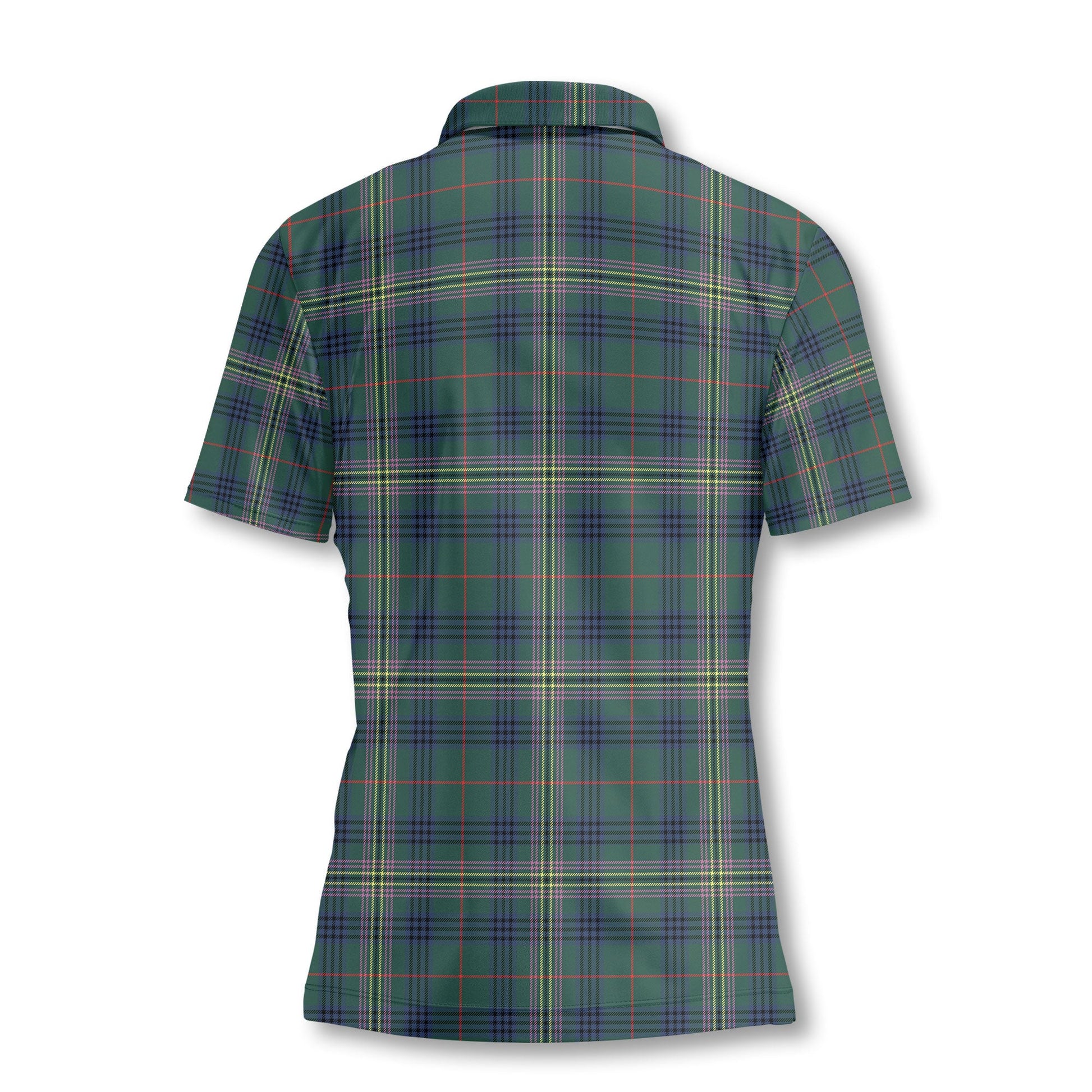 Clan Kennedy Tartan Women Polo Shirt Crest And Plaid Basic Style