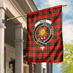 Clan Kerr Tartan Garden Flag Crest And Plaid Basic Style