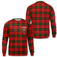 Clan Kerr Tartan Men Sweatshirt Crest And Plaid Basic Style