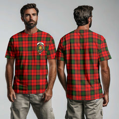 Clan Kerr Tartan Men T Shirt Crest And Plaid Basic Style