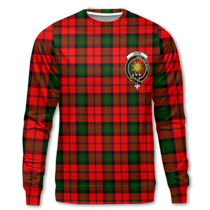 Clan Kerr Tartan Women Sweatshirt Crest And Plaid Basic Style