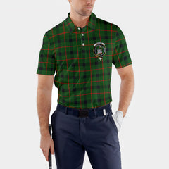 Clan Kincaid Tartan Golf Men Polo Shirt Crest And Plaid Basic Style