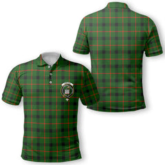 Clan Kincaid Tartan Golf Men Polo Shirt Crest And Plaid Basic Style