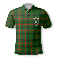 Clan Kincaid Tartan Golf Men Polo Shirt Crest And Plaid Basic Style