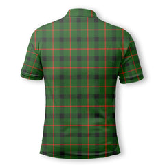 Clan Kincaid Tartan Golf Men Polo Shirt Crest And Plaid Basic Style