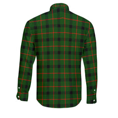 Clan Kincaid Tartan Long Sleeve Button Shirt Crest And Plaid Basic Style
