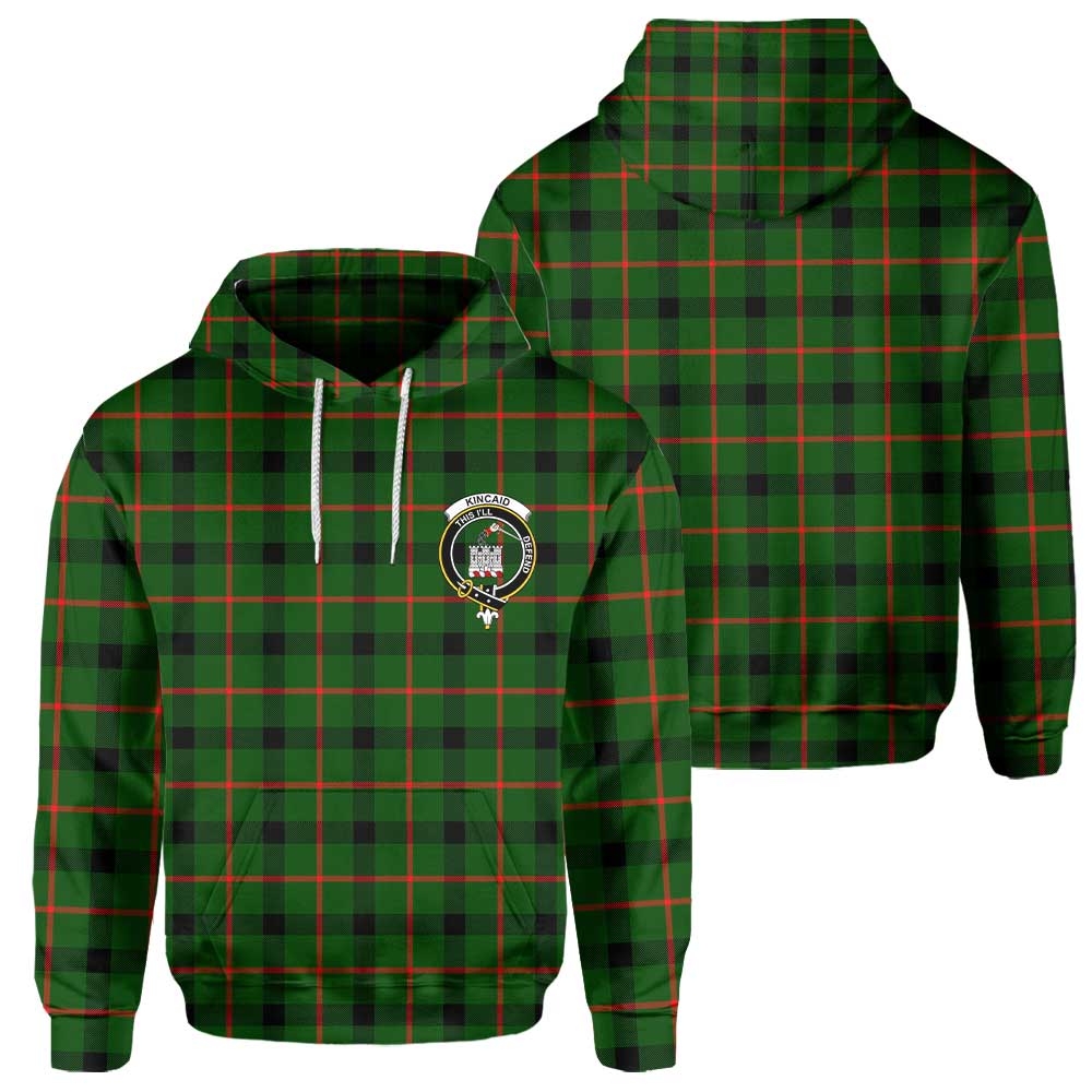 Clan Kincaid Tartan Men Hoodie Crest And Plaid Basic Style