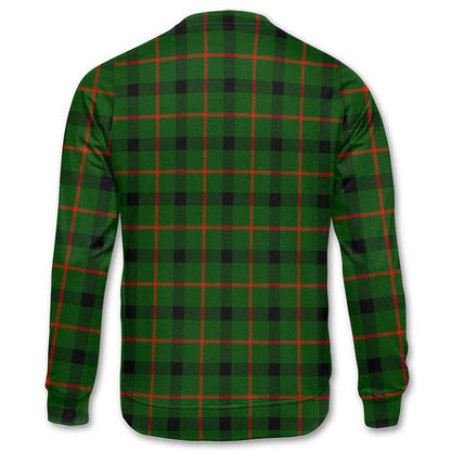 Clan Kincaid Tartan Men Sweatshirt Crest And Plaid Basic Style