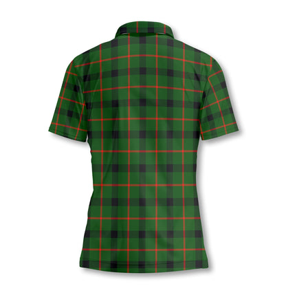 Clan Kincaid Tartan Women Polo Shirt Crest And Plaid Basic Style