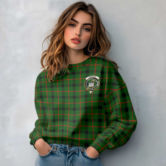 Clan Kincaid Tartan Women Sweatshirt Crest And Plaid Basic Style