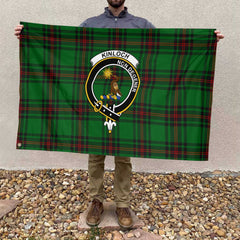 Clan Kinloch Tartan Flag Crest And Plaid Basic Style