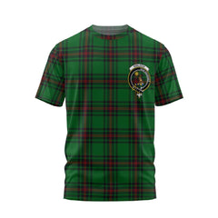 Clan Kinloch Tartan Men T Shirt Crest And Plaid Basic Style