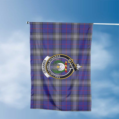 Clan Kinnaird Tartan Flag Crest And Plaid Basic Style