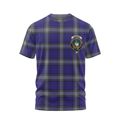 Clan Kinnaird Tartan Men T Shirt Crest And Plaid Basic Style