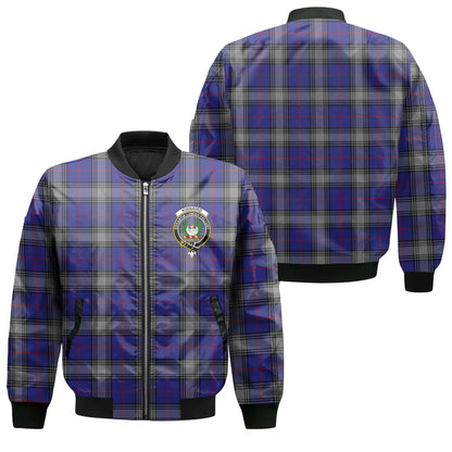 Clan Kinnaird Tartan Women Bomber Jacket Crest And Plaid Basic Style