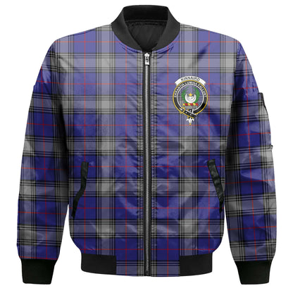 Clan Kinnaird Tartan Women Bomber Jacket Crest And Plaid Basic Style