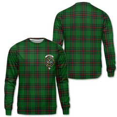Clan Kinnear Tartan Women Sweatshirt Crest And Plaid Basic Style
