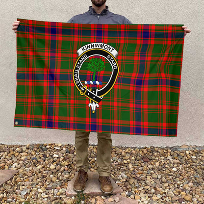 Clan Kinninmont Tartan Flag Crest And Plaid Basic Style