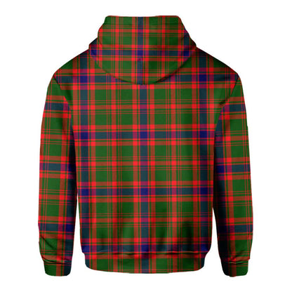 Clan Kinninmont Tartan Men Hoodie Crest And Plaid Basic Style