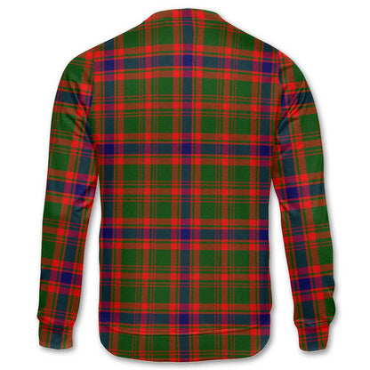 Clan Kinninmont Tartan Men Sweatshirt Crest And Plaid Basic Style