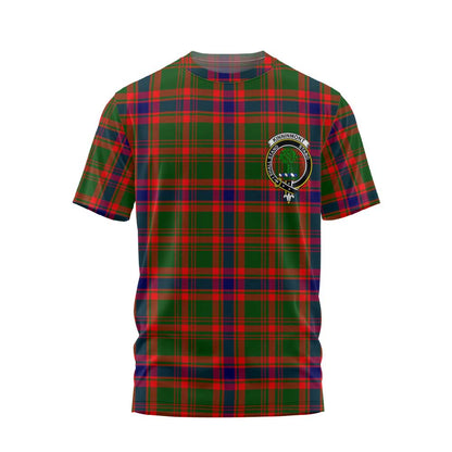 Clan Kinninmont Tartan Men T Shirt Crest And Plaid Basic Style