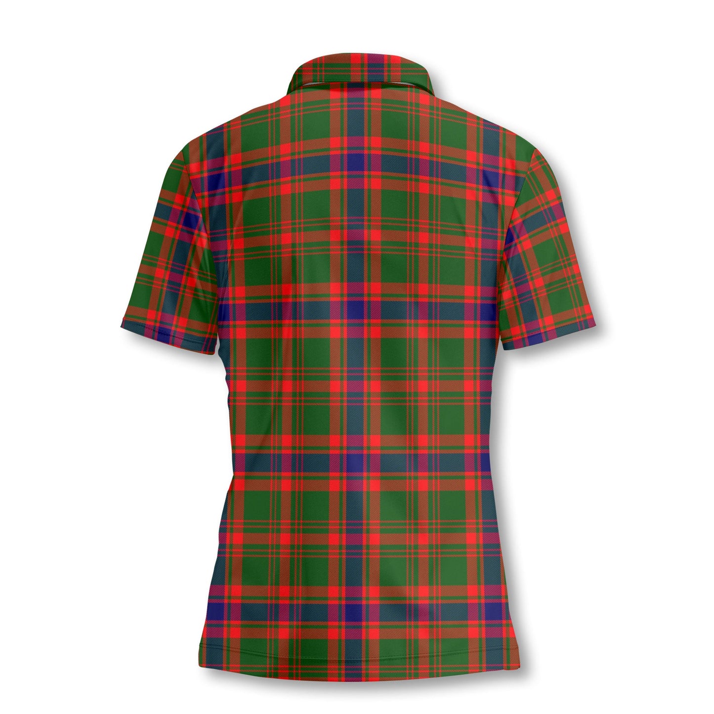 Clan Kinninmont Tartan Women Polo Shirt Crest And Plaid Basic Style