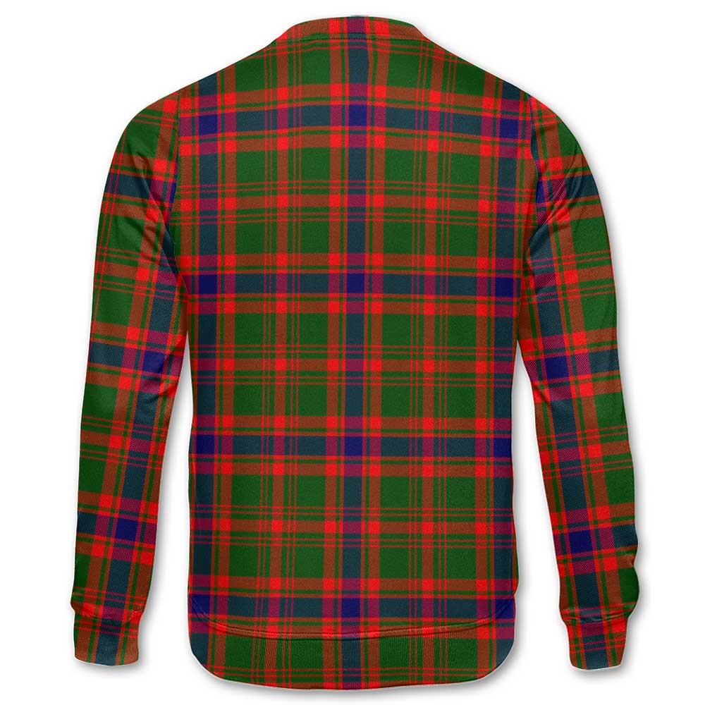 Clan Kinninmont Tartan Women Sweatshirt Crest And Plaid Basic Style