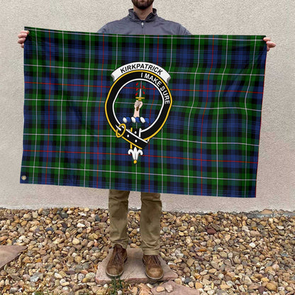 Clan Kirkpatrick Tartan Flag 1 Crest And Plaid Basic Style Tartan House Flag Crest And Plaid Basic Style