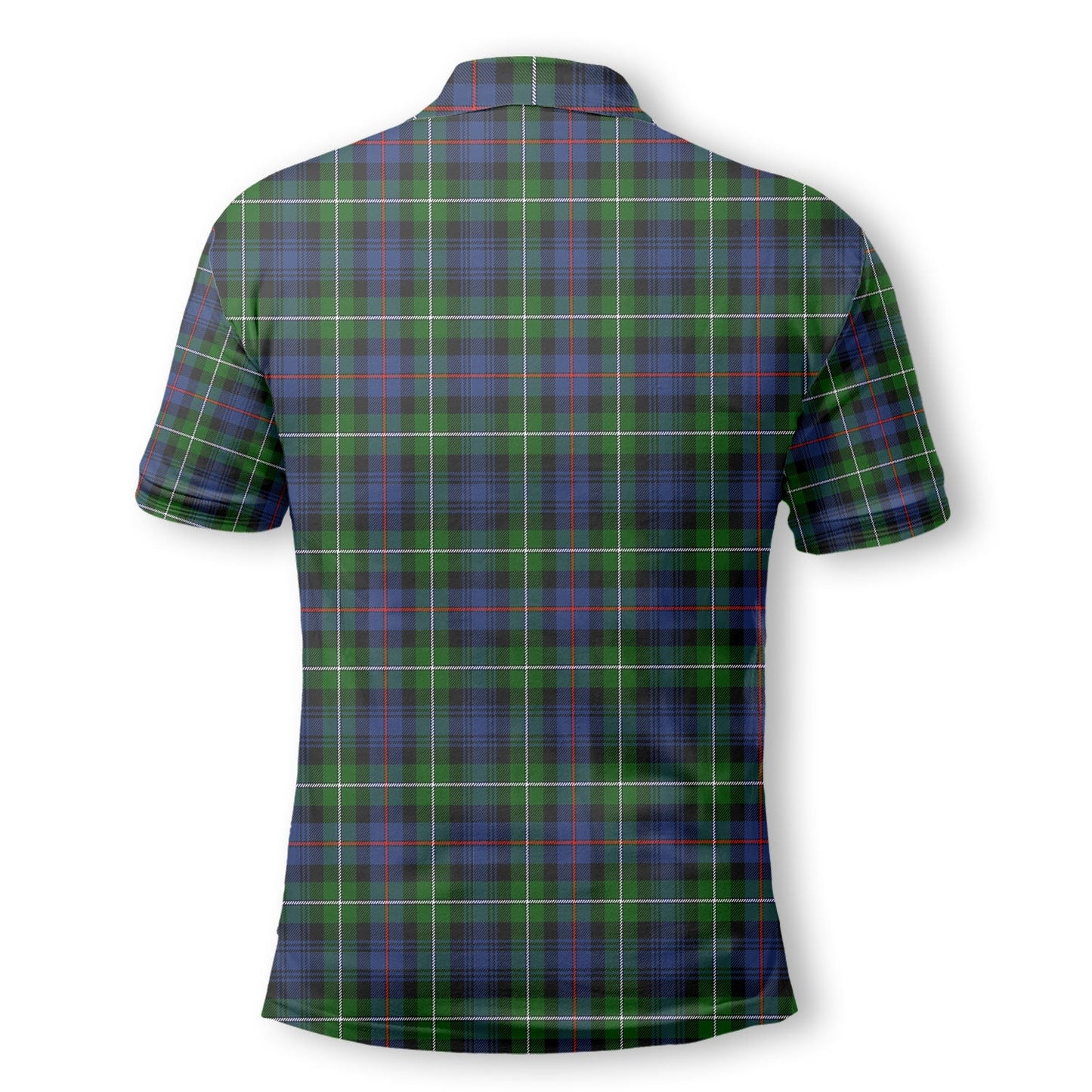 Clan Kirkpatrick Tartan Golf Men Polo Shirt Crest And Plaid Basic Style