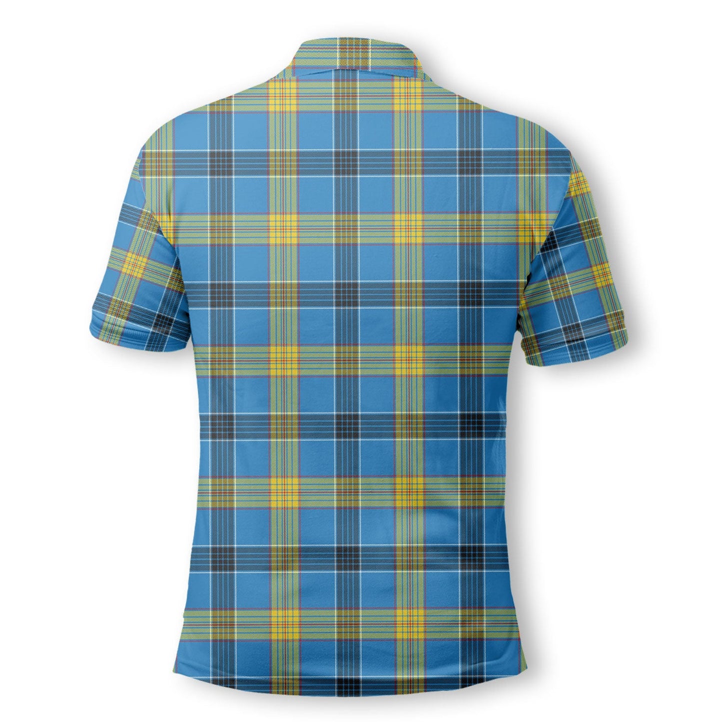 Clan Laing Tartan Golf Men Polo Shirt Crest And Plaid Basic Style