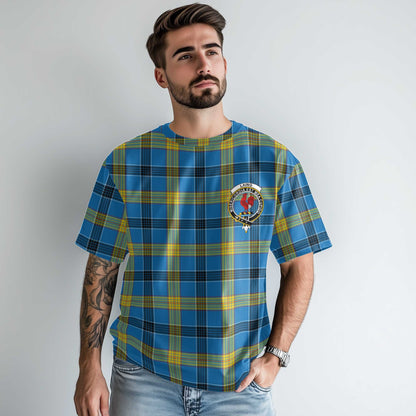 Clan Laing Tartan Men T Shirt Crest And Plaid Basic Style