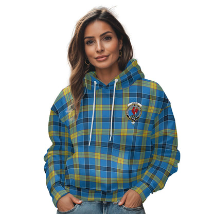 Clan Laing Tartan Women Hoodie Crest And Plaid Basic Style