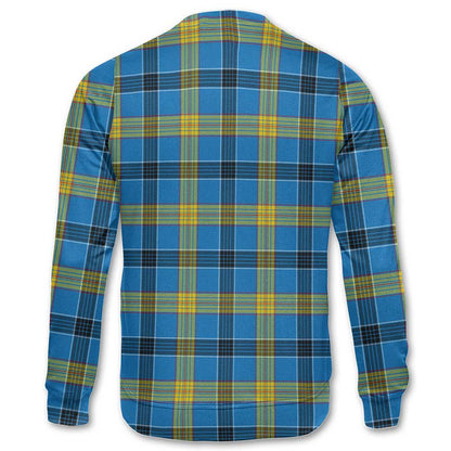 Clan Laing Tartan Women Sweatshirt Crest And Plaid Basic Style