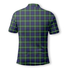 Clan Lammie Tartan Golf Men Polo Shirt Crest And Plaid Basic Style