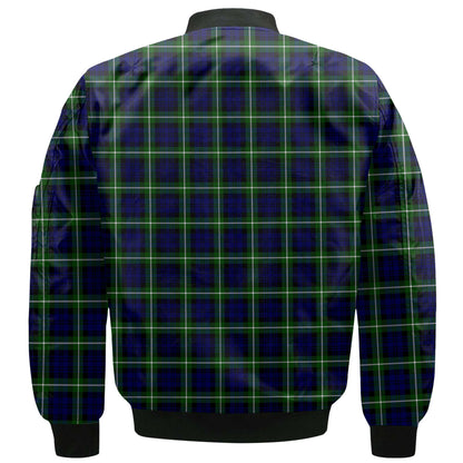 Clan Lammie Tartan Men Bomber Jacket Crest And Plaid Basic Style