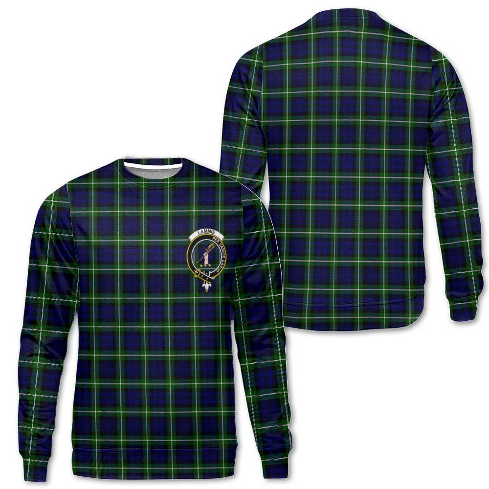 Clan Lammie Tartan Men Sweatshirt Crest And Plaid Basic Style