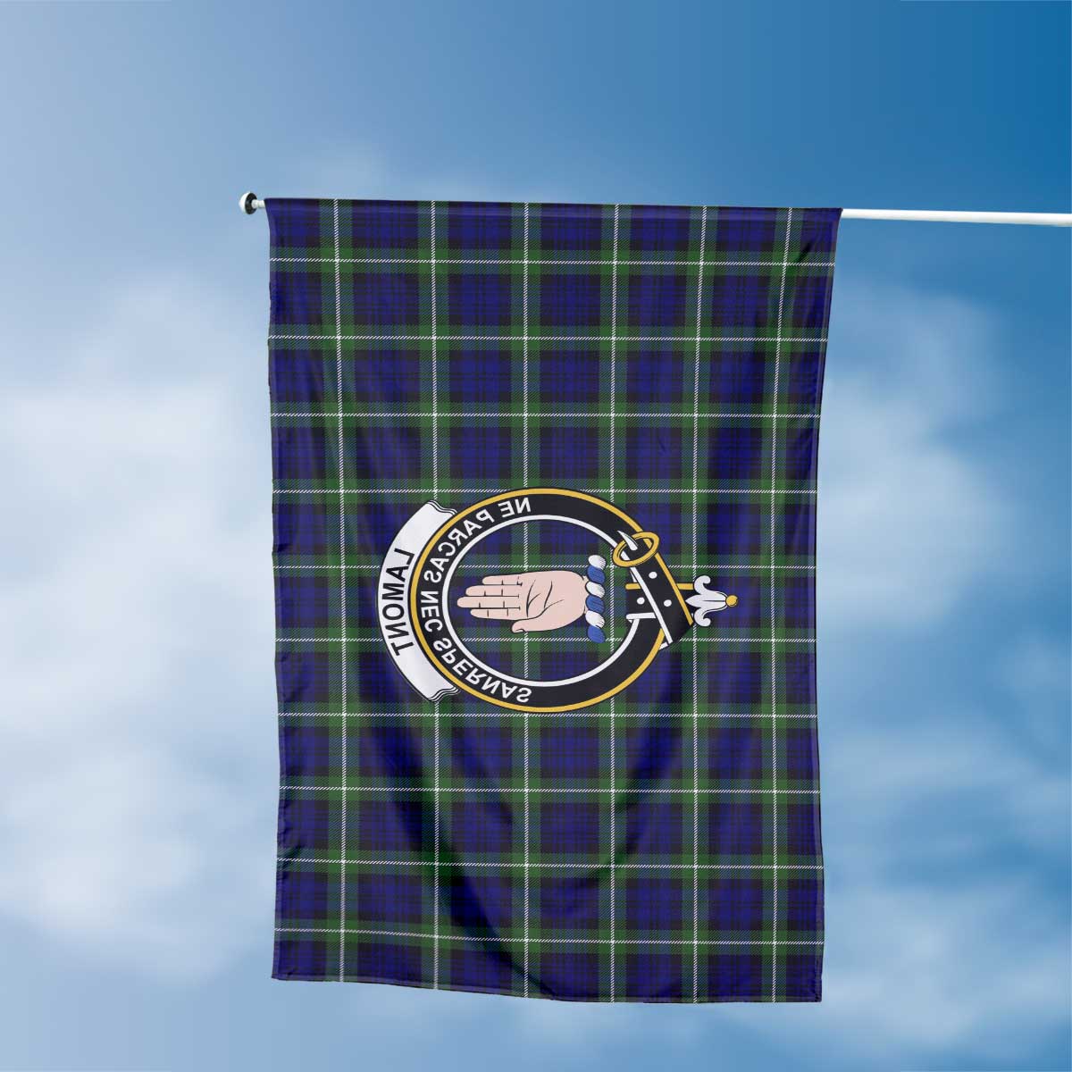 Clan Lamont Tartan Flag 1 Crest And Plaid Basic Style Tartan House Flag Crest And Plaid Basic Style