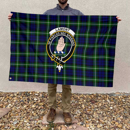 Clan Lamont Tartan Flag 1 Crest And Plaid Basic Style Tartan House Flag Crest And Plaid Basic Style