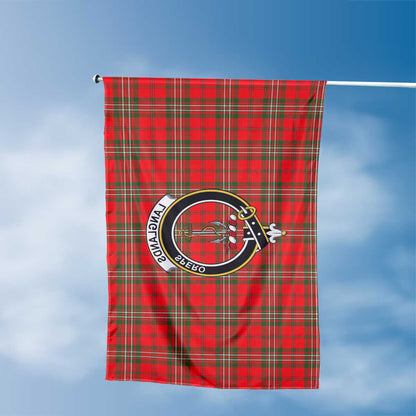 Clan Langlands Tartan Flag Crest And Plaid Basic Style