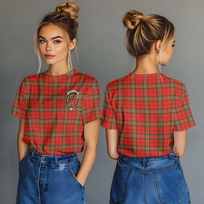 Clan Langlands Tartan Women T Shirt Crest And Plaid Basic Style