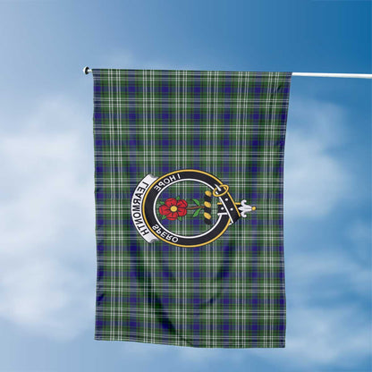 Clan Learmonth Tartan Flag Crest And Plaid Basic Style