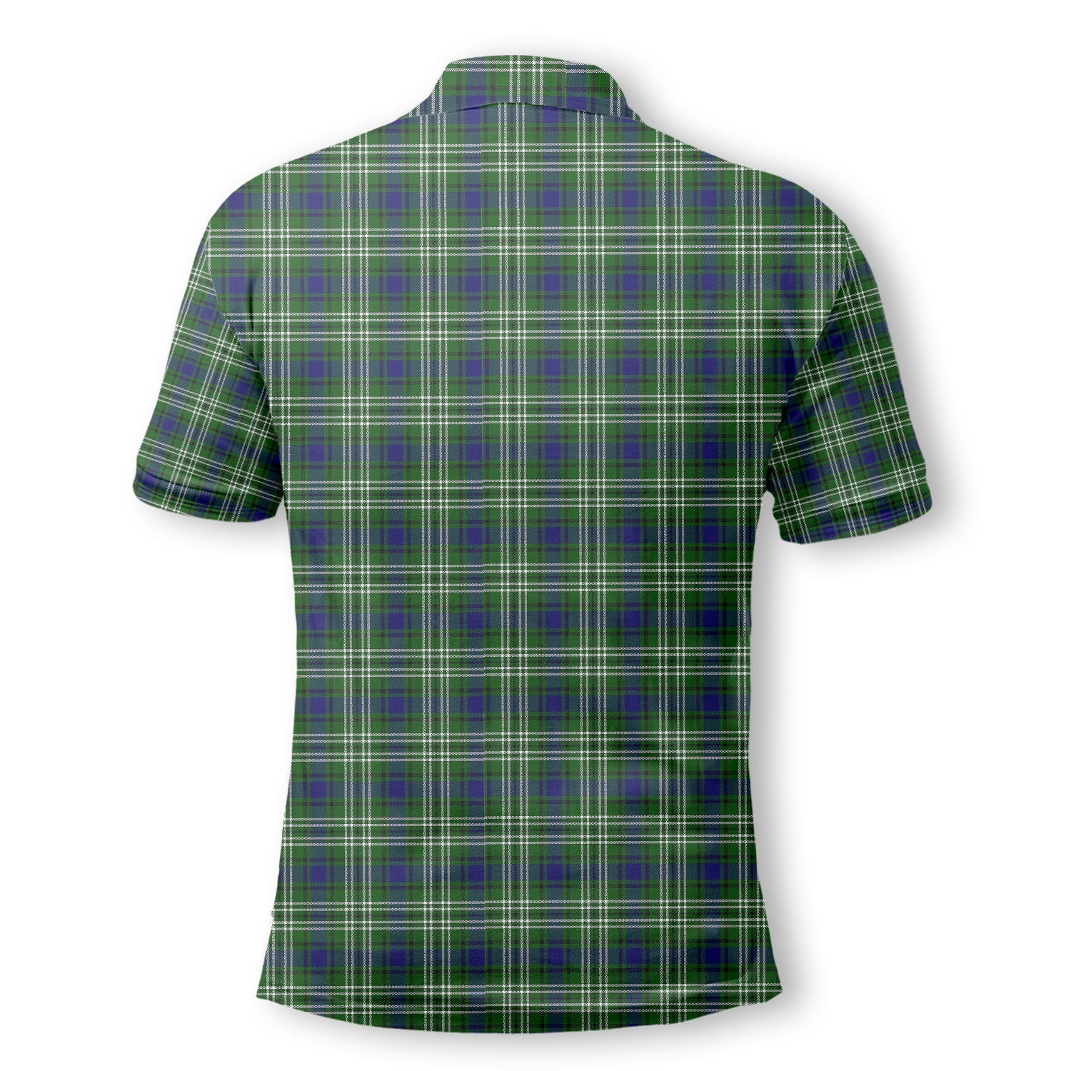 Clan Learmonth Tartan Golf Men Polo Shirt Crest And Plaid Basic Style