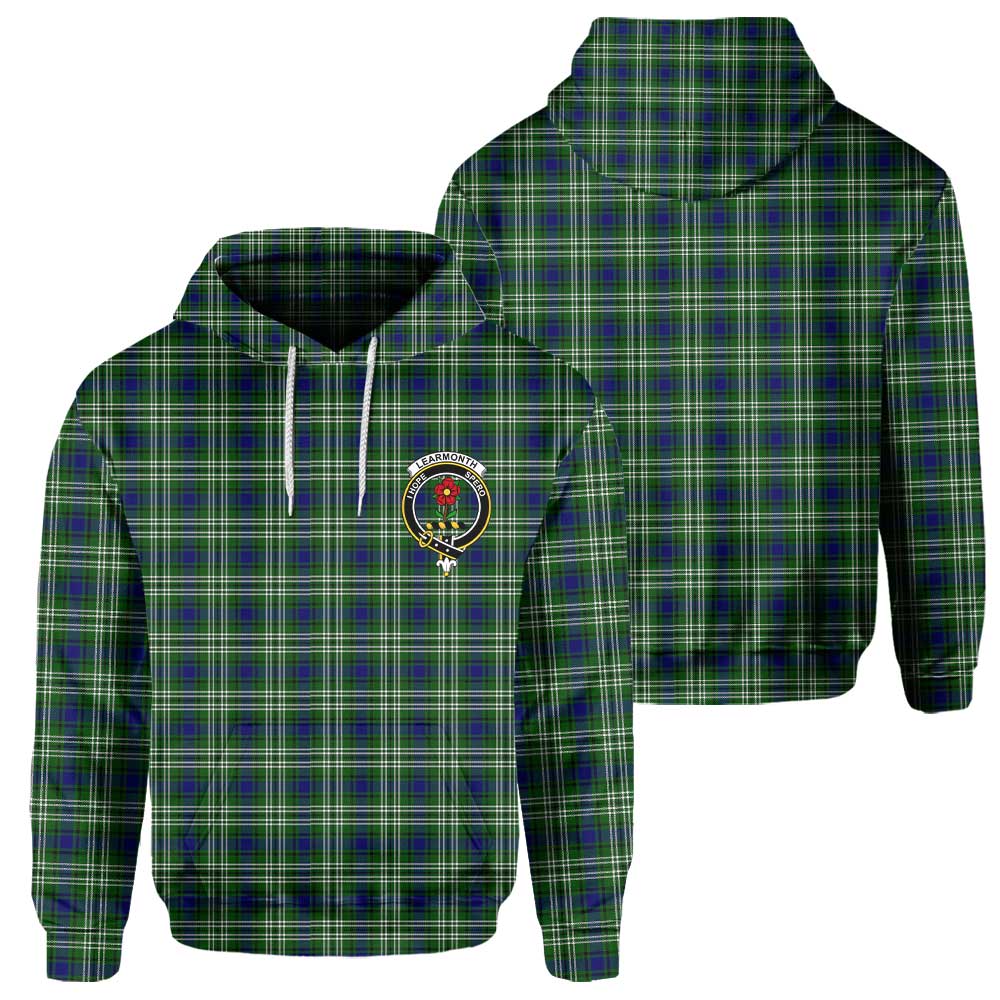 Clan Learmonth Tartan Men Hoodie Crest And Plaid Basic Style