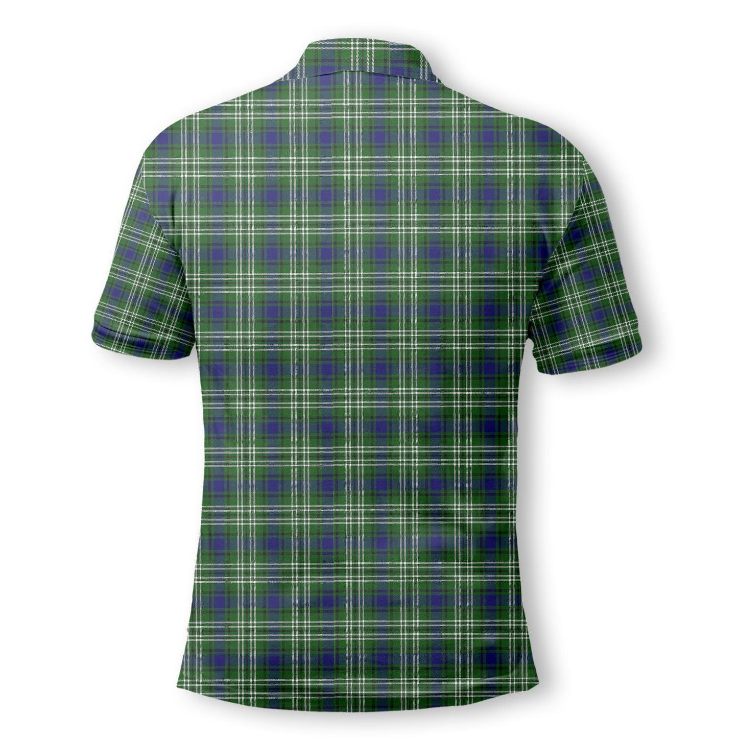 Clan Learmonth Tartan Men Polo Shirt Crest And Plaid Basic Style