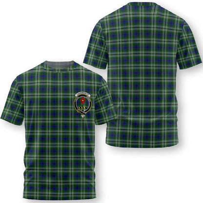 Clan Learmonth Tartan Women T Shirt Crest And Plaid Basic Style