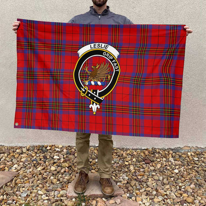 Clan Leslie Tartan Flag 1 Crest And Plaid Basic Style Tartan House Flag Crest And Plaid Basic Style