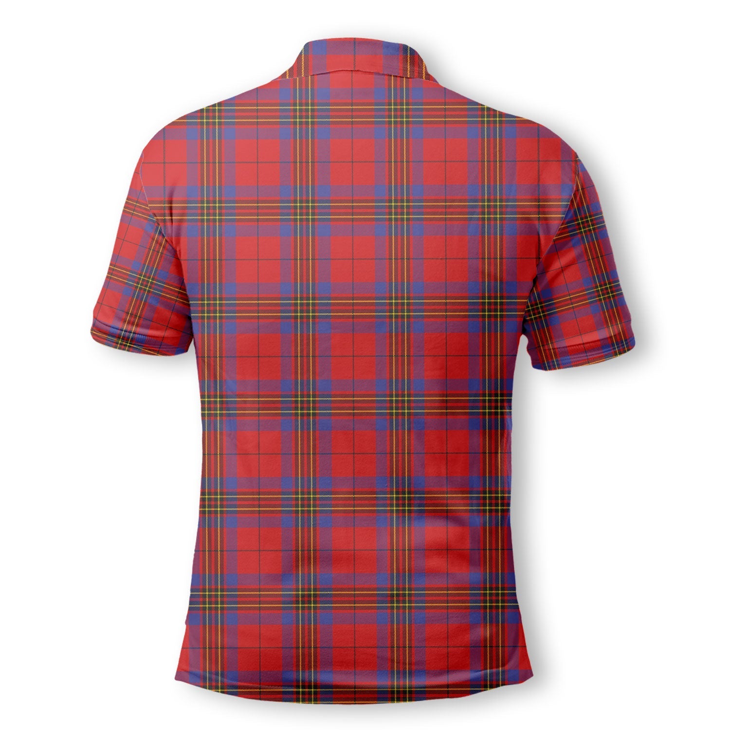 Clan Leslie Tartan Men Polo Shirt Crest And Plaid Basic Style