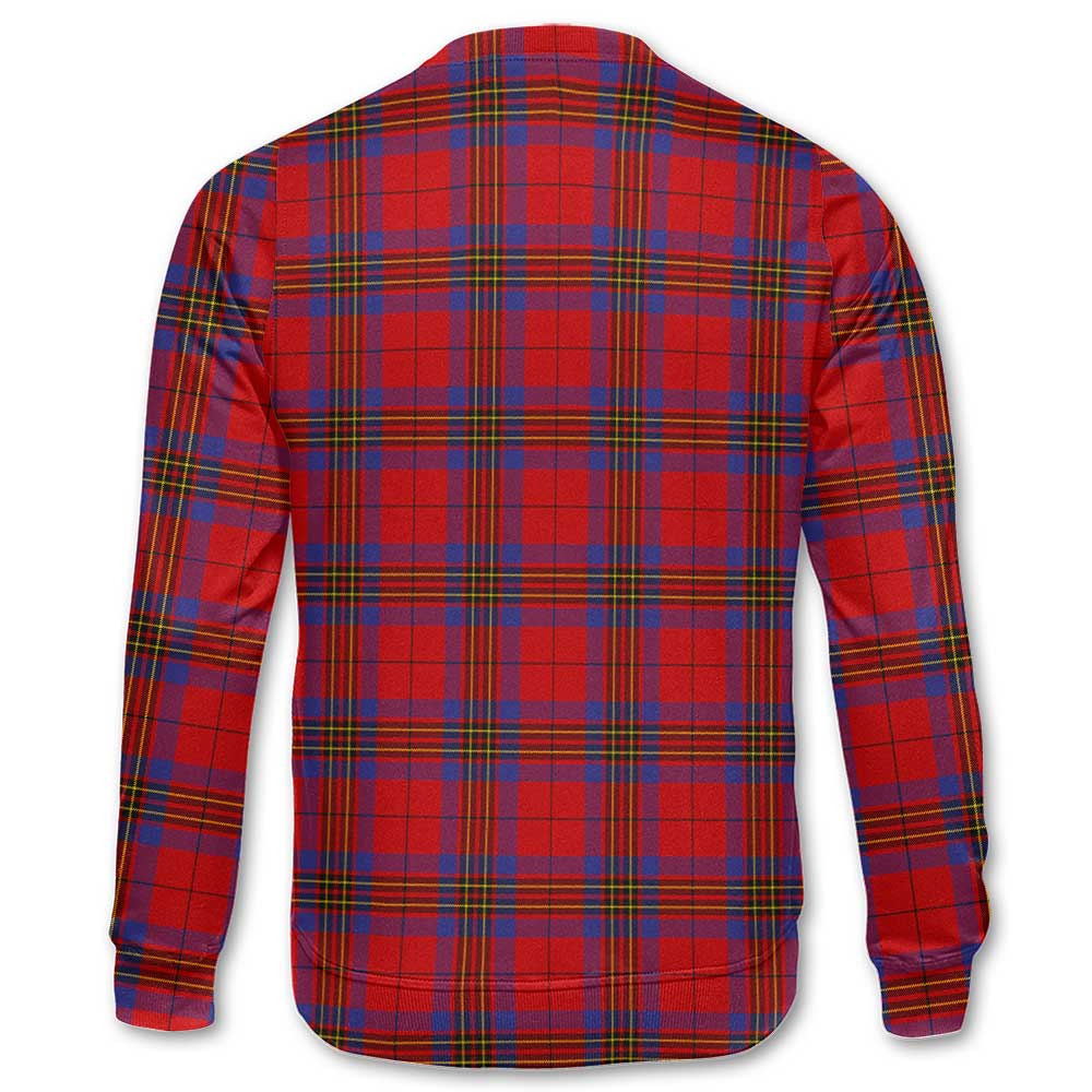 Clan Leslie Tartan Men Sweatshirt Crest And Plaid Basic Style